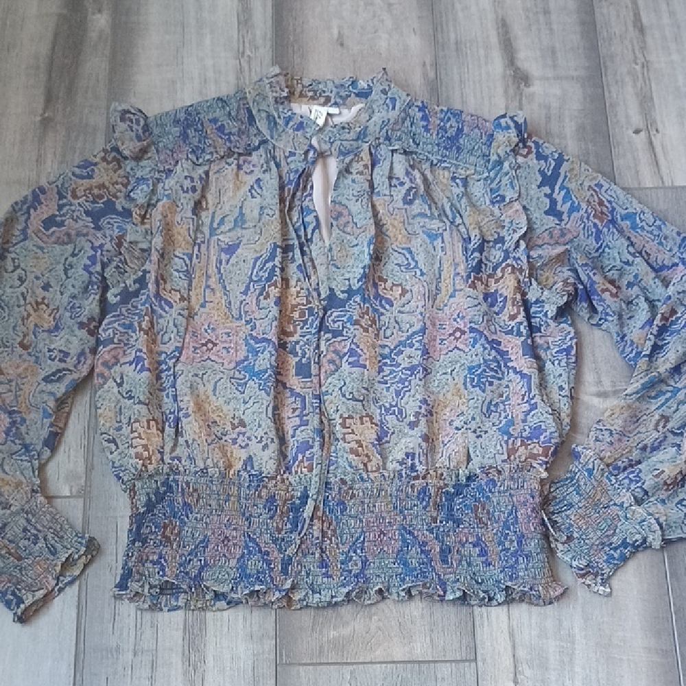 Elan Multicolor Patterned Blouse